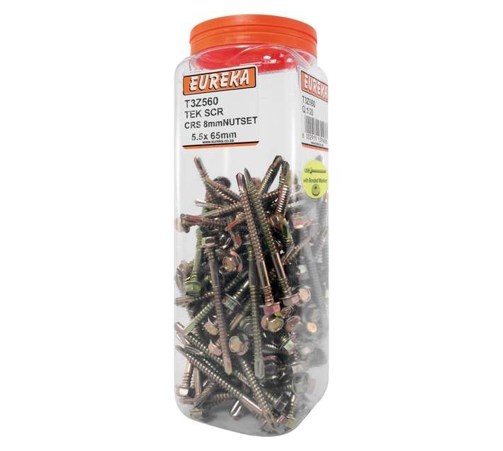 Eureka 5.5 x 65mm Tek Screw Hex coarse (Q100)