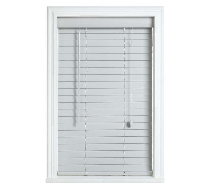 Design House Fauxwood Blind - Grey (1000 x 2200 x 50mm)