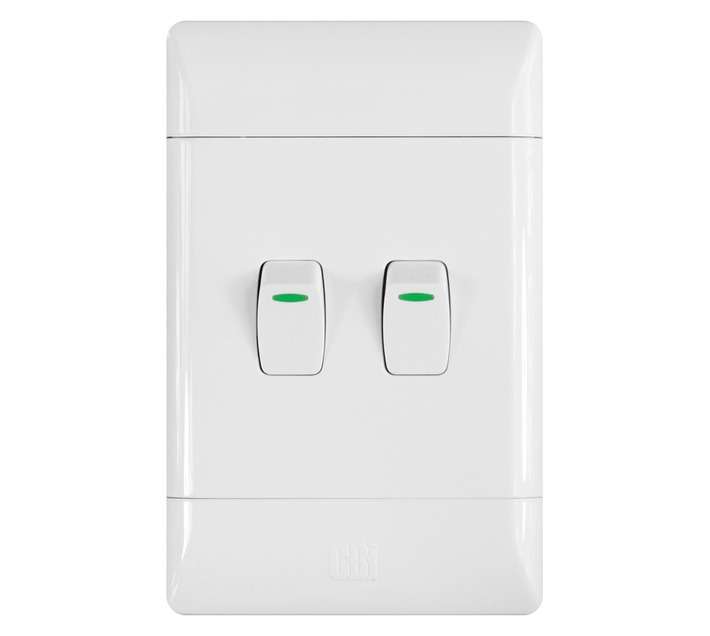 CBI 2Lever 1Way Switch - White