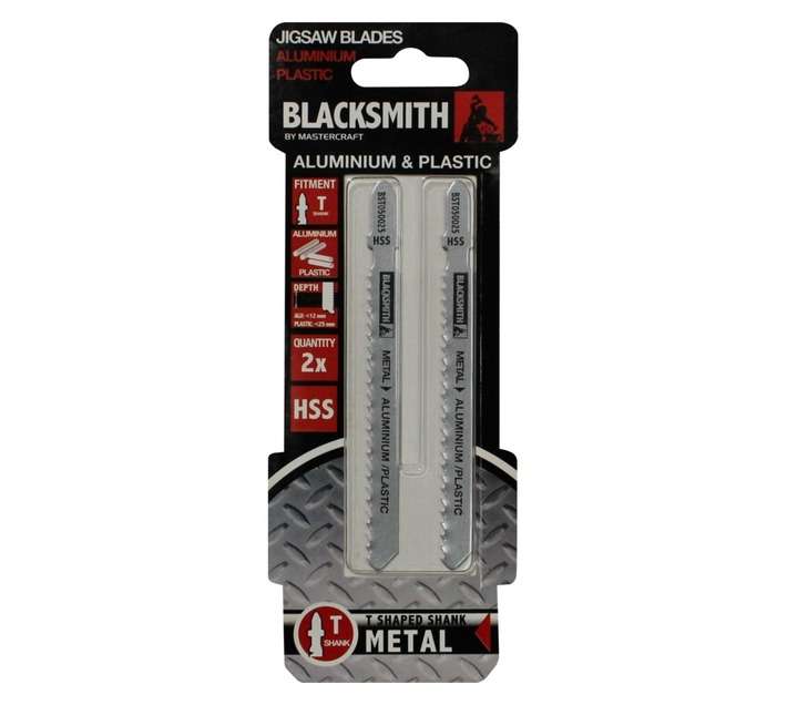 Blacksmith T Shank aluminium 12mm and PVC 25mm Jigsaw Blade (2 piece)
