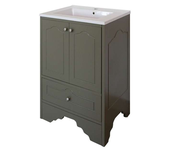 Lusso Victoria Vanity 2 Door Cabinet - Olive (600mm)