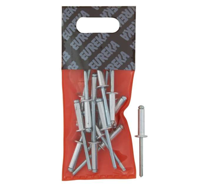 Eureka 15 x Aluminium Open Blind Rivets (4.8 x 18mm)