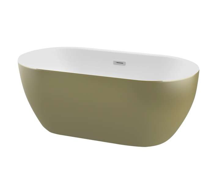Luximo Design Zala Freestanding One Piece Bath - Champagne Gold (1440 x 750 x 570mm)