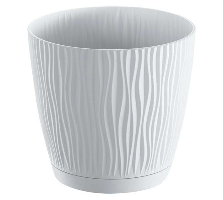 Prosperplast Sandy P Pot - White (239 x 239 x 225mm)
