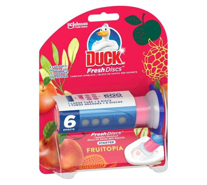 Duck Fresh Discs Toilet Cleaner with Dispenser - Fruitopia