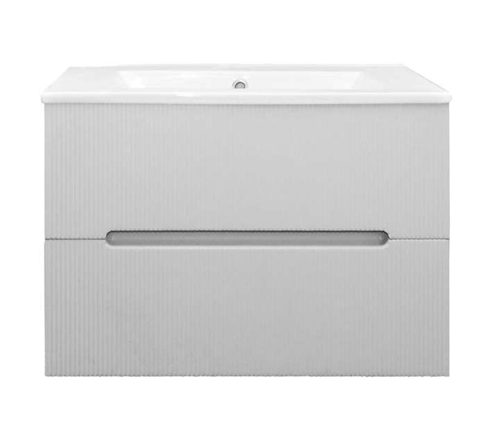 Lusso Wall Mount Moderno Vanity Cabinet - White (600mm)