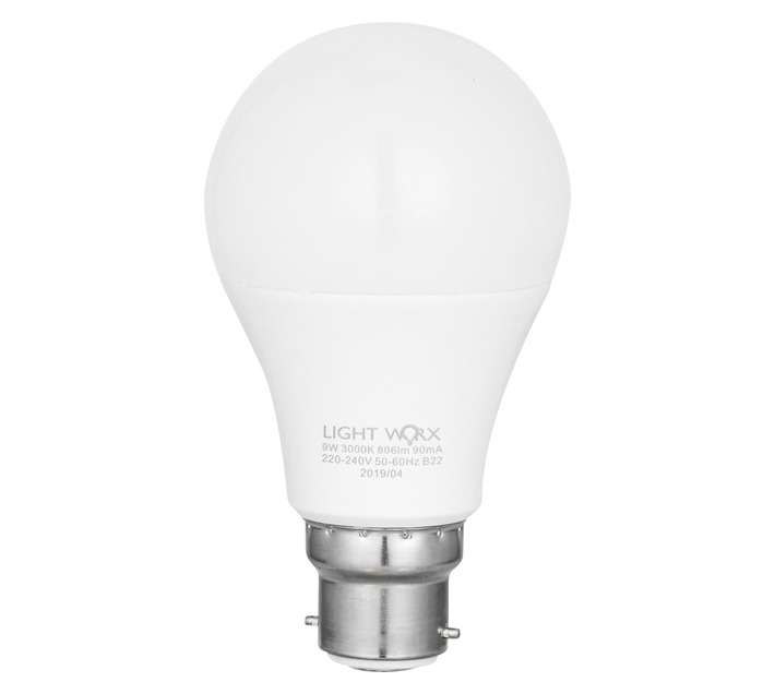 Lightworx LED-S11-A609WB22WW B22 Dimmable LED - Clear (9W)