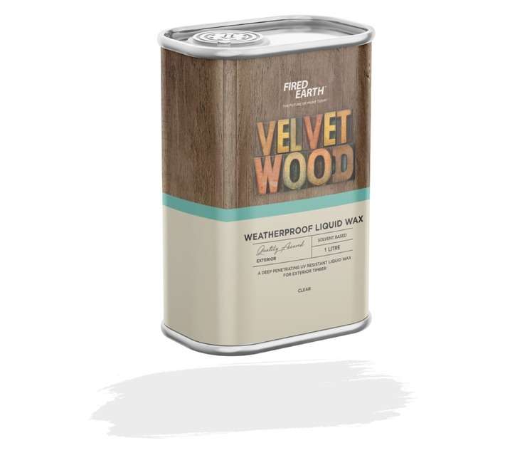 Fired Earth Velvet Wood Weatherproof Liquid Wax - Clear (1L)