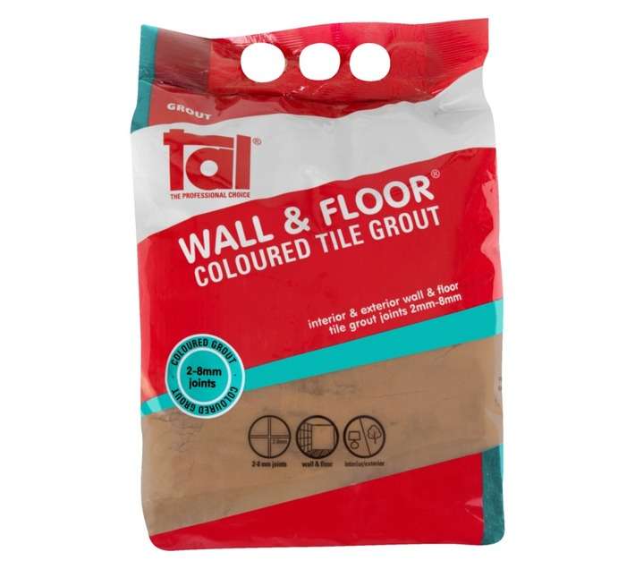 TAL Wall and Floor Grout - Dark Brown (5kg)