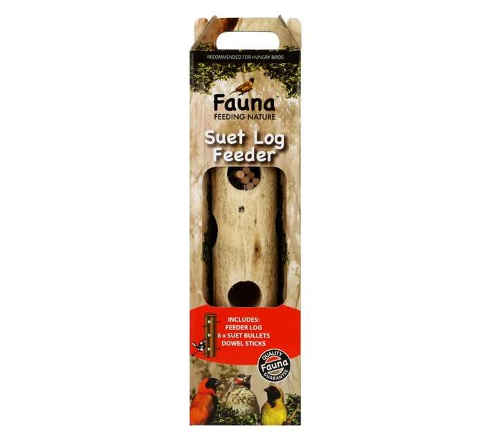 Fauna FSLF Bird Suet Log Feeder Garden Accessory