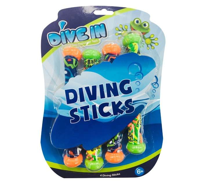 Dive In 4 x Diving Sticks - Assorted (205 x 30 x 290mm)