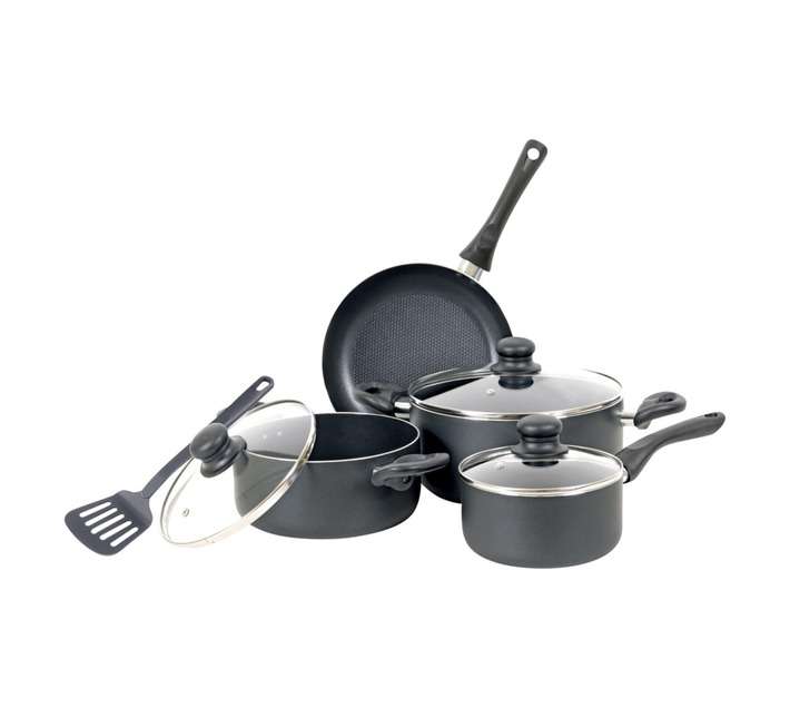 Bennett Read 8 Piece Non-Stick Pot Set - Black