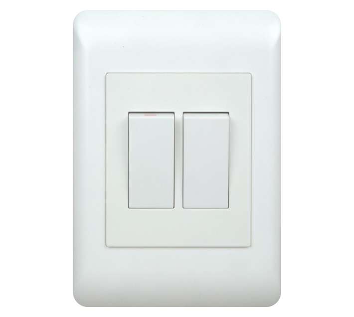 DH DHW42W2/2 2 Lever 2 Way Switch - White (50 x 100mm)