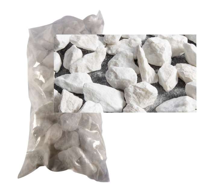 Medium Pebbles - Super White Dump (16kg)