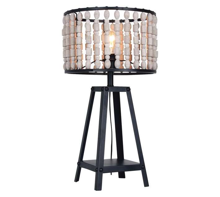 Bright Star Lighting Bead Table Lamp - Black (60W)