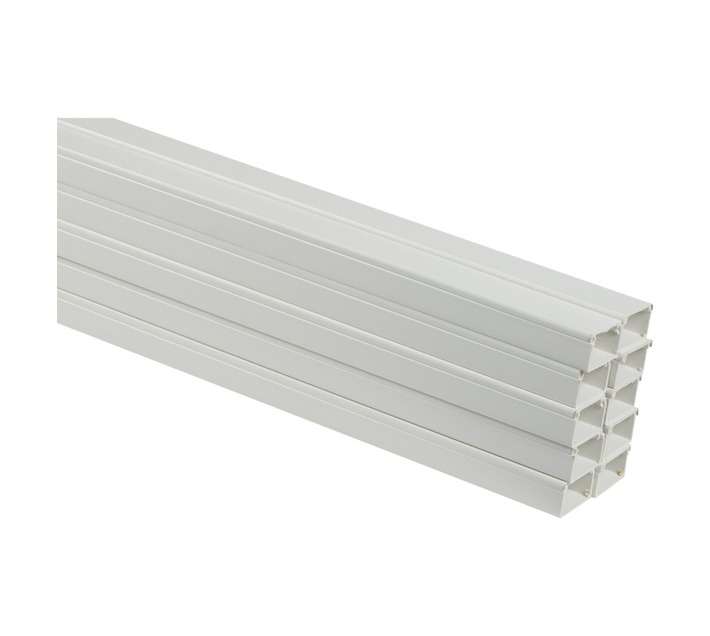 Proton Prepack 10 x PVC Trunking - White (3000 x 40 x 40mm)