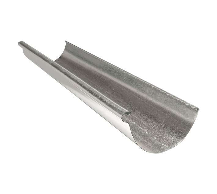 Heunis Steel Half Round Gutter - Silver (125 x 100mm x 3.6m)