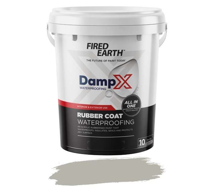 Fired Earth DampX Rubber Coat Waterproofing - Grey (20L)