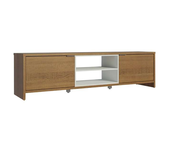 Click Furniture Metz Wood TV Unit - Brown/White (390 x 1800 x 480mm)