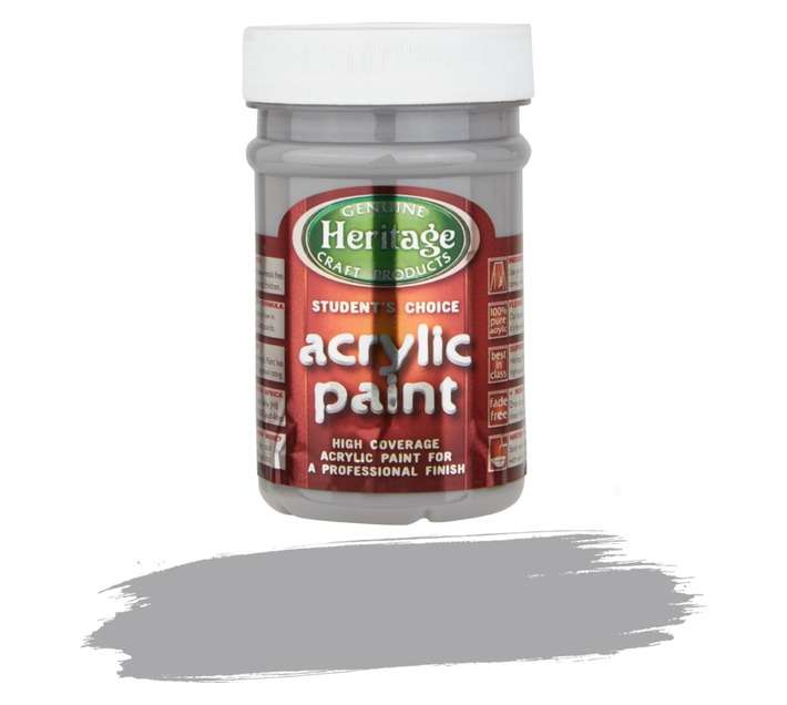 Students Choice Acrylic Paint - Grey (250ml)
