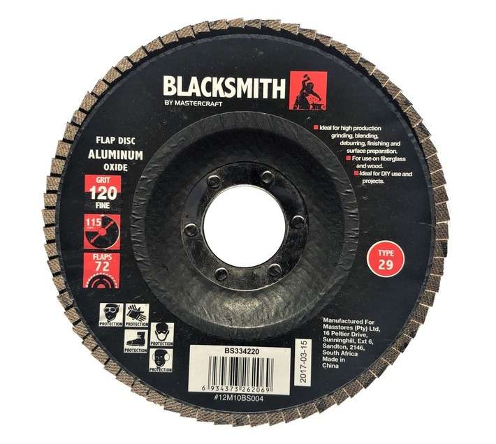 Blacksmith 120 Grit Flap Disc - Red/Black