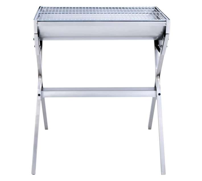 Megamaster 900 Charcoal Barrel Braai - Stainless Steel
