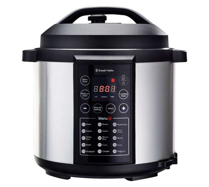 Russel Hobbs 856295 Pressure Cooker - Silver/Black (6L)