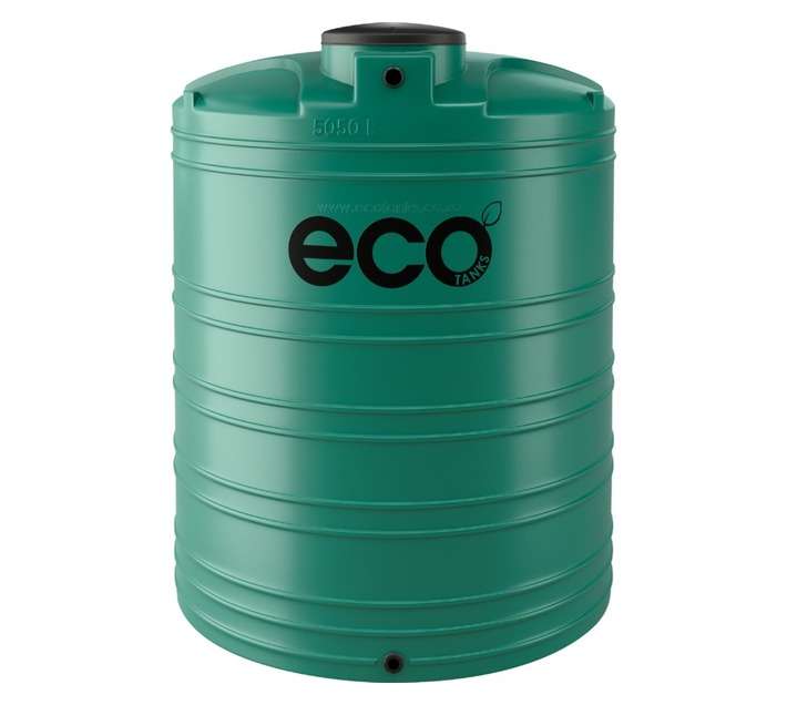 Eco Tanks Vertical Water Tank - Green (5050L)