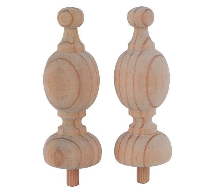 Classic Finial - Natural (34mm)
