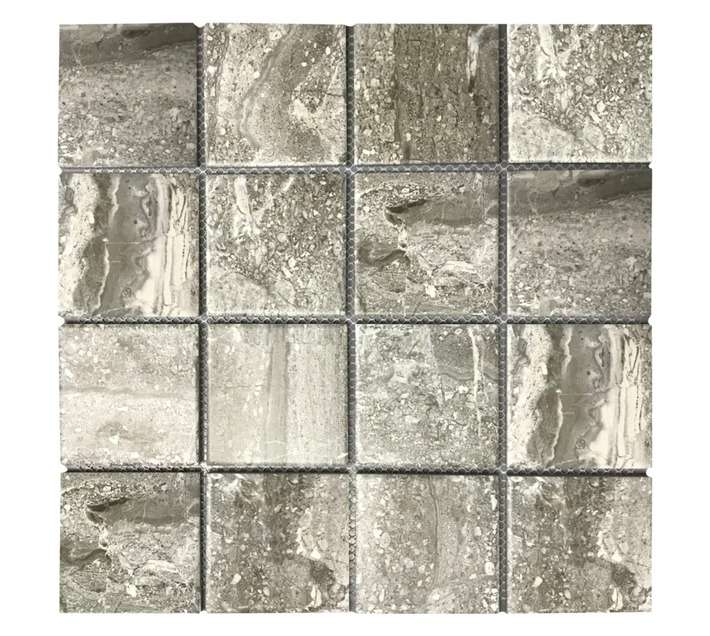 Earthstone Inkjet Mosaic Tile - Grey (300 x 300 x 6mm)