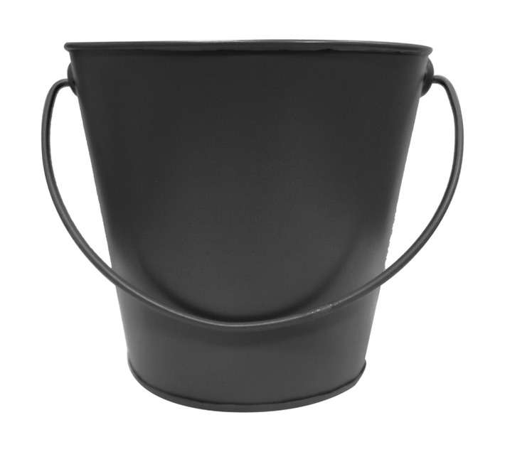 Design House Citronella Bucket Candle - Charcoal Grey