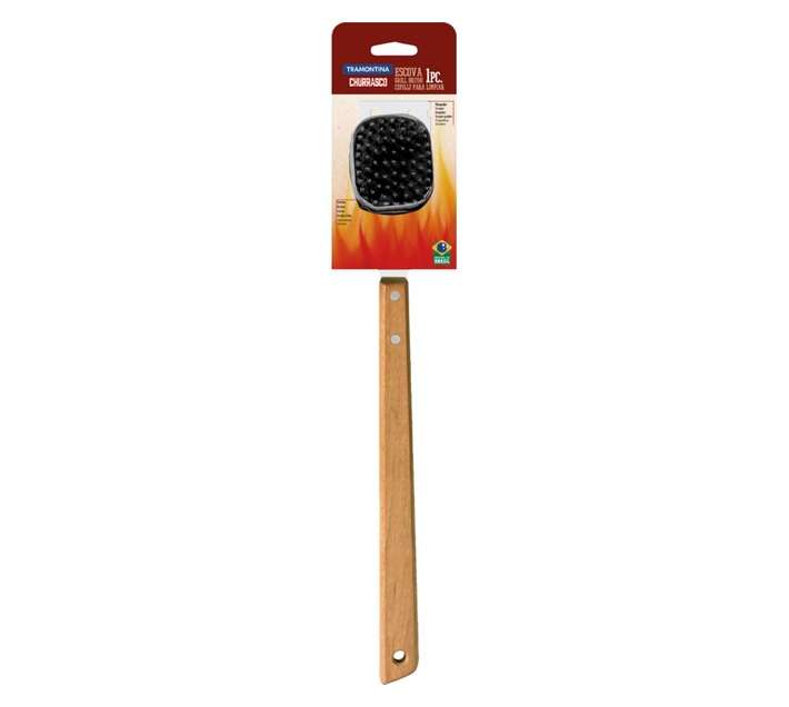 Tramontina Grill Brush - Natural Wood