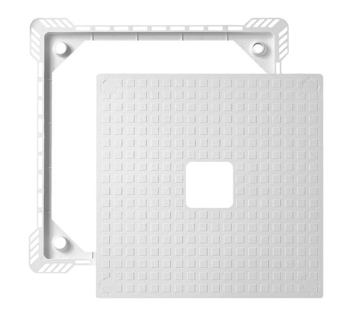 Wirquin PVC Bath Inspection Hatch - White