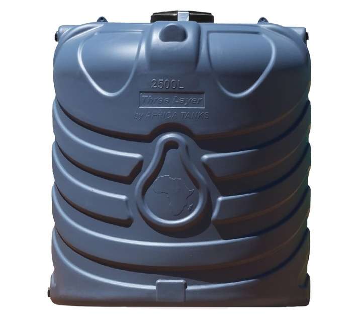 Africa Tanks Vertical Water Tank - Battleship Grey (2500L)