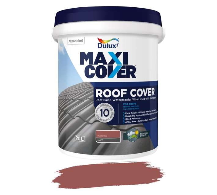 Dulux Maxicover Roof Cover - Rustic Red (20L)