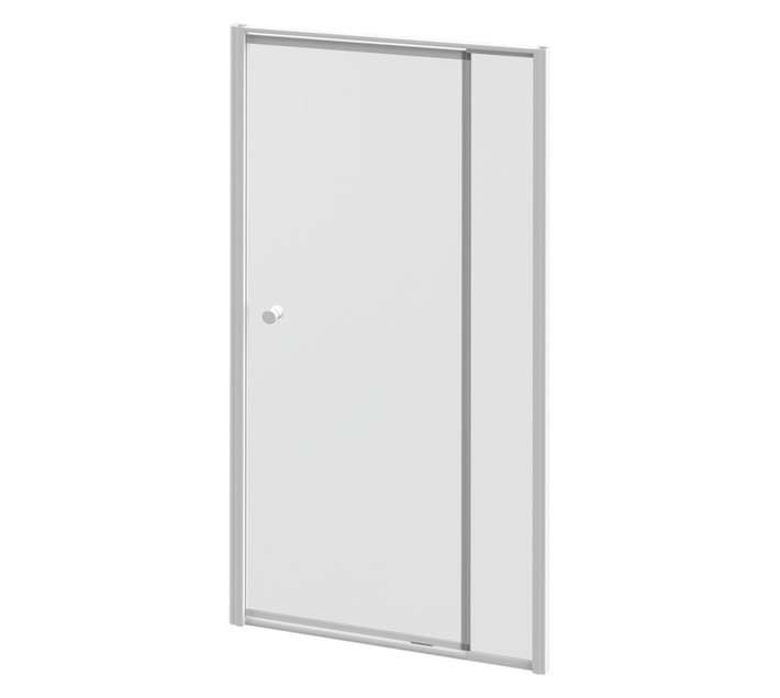 Builders Aspire Pivot Shower Door - White (800 x 1020 x 1860mm)