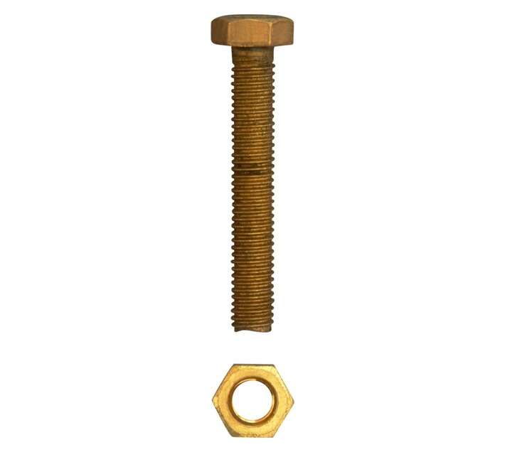 Eureka 1CN70U Set Screw and Nut Solid Brass (8 x 50mm)
