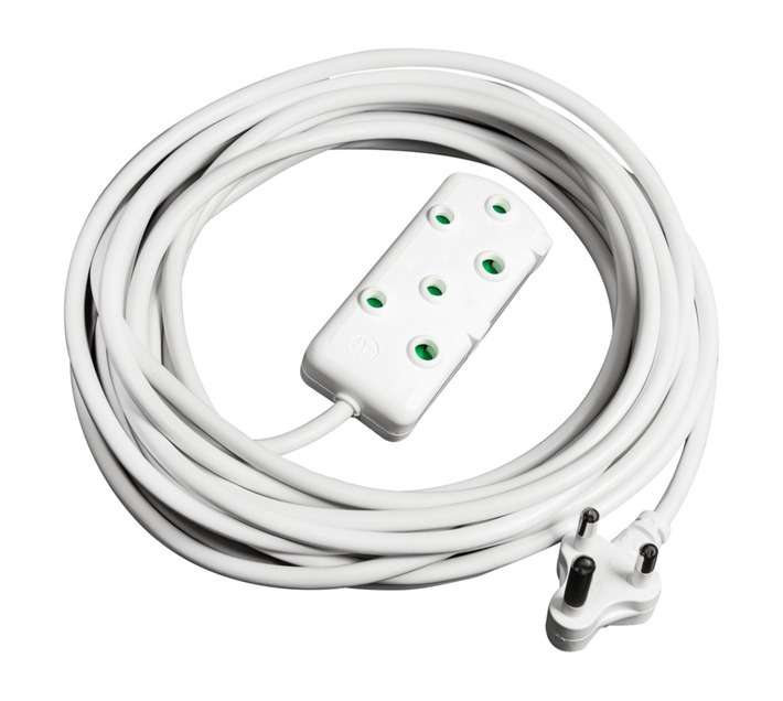 Electro Worx Extension Lead - White (10m x 1mm)