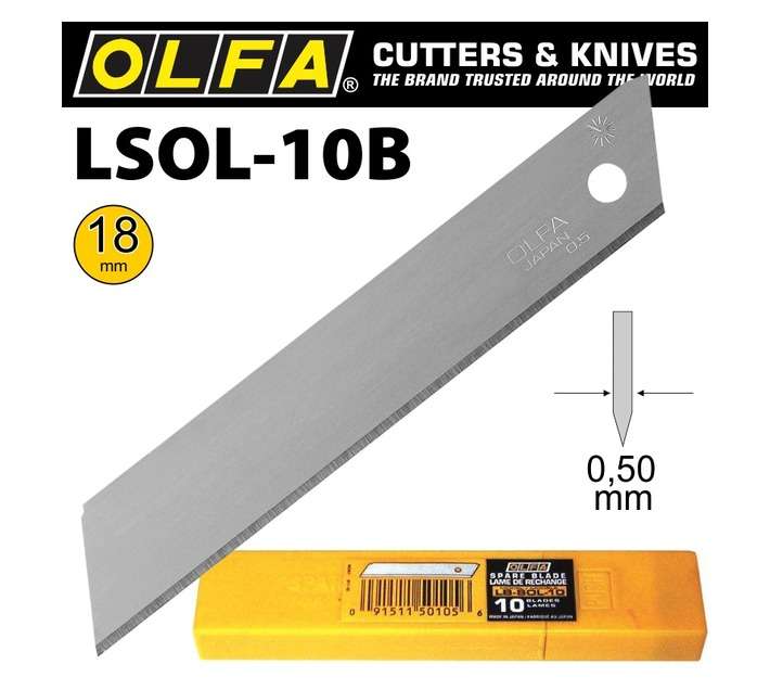 Olfa BLA LB30B 30 x Blades for Utility Knives
