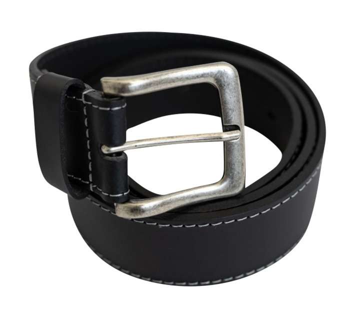 Beck Bonded Leather Belt - Black (M)