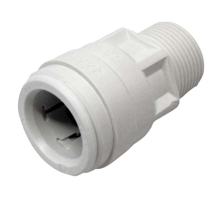 Speedfit Male Coupler 22mm x 3/4" BSPT - White