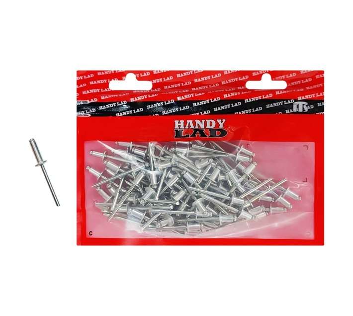 Rutherford 100 x Aluminium Blind Rivets (15 x 4.8mm)