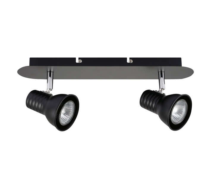 Design House Long 2 Light Spotlight - Matt Black