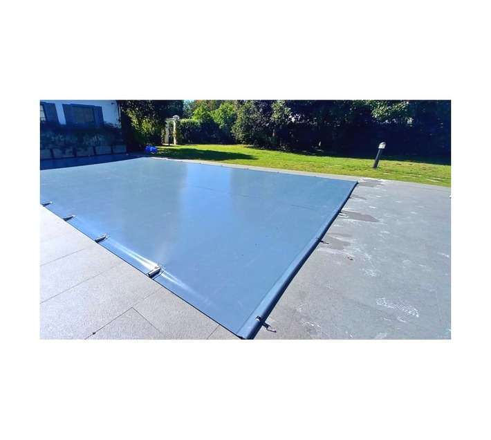 PowerPlastics Pool Cover Solid Safety - Grey (8 x 3.5m)