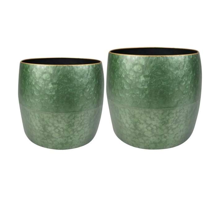 Flora Select Dani 2 Piece Pot Set - Green