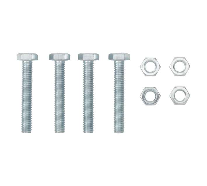 Eureka 8 x 50mm Galvanised Hex Screw and Nut Set (4 Pack)