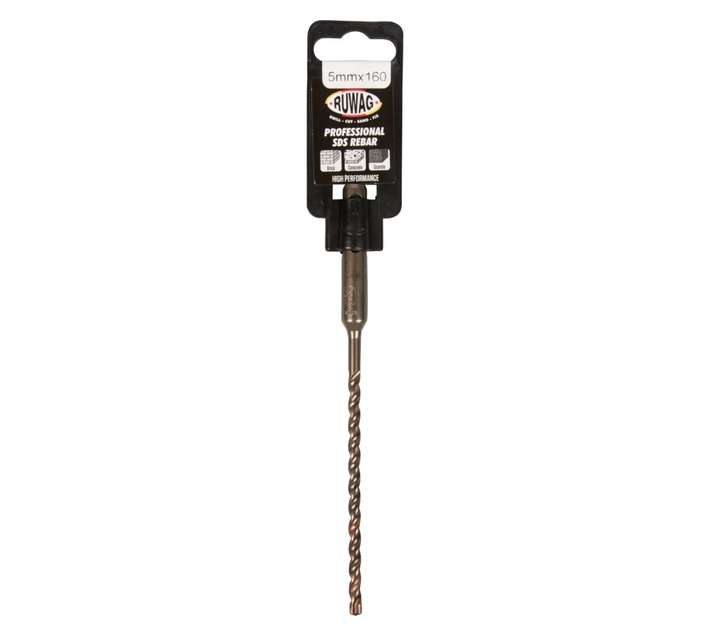 Ruwag 5 x 100 x 160mm SDS ReBar Professional Drill Bit
