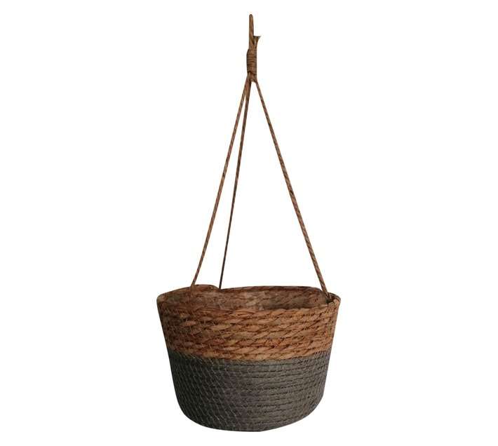 Jute Hanging Plant Basket Set - Brown (240mm)
