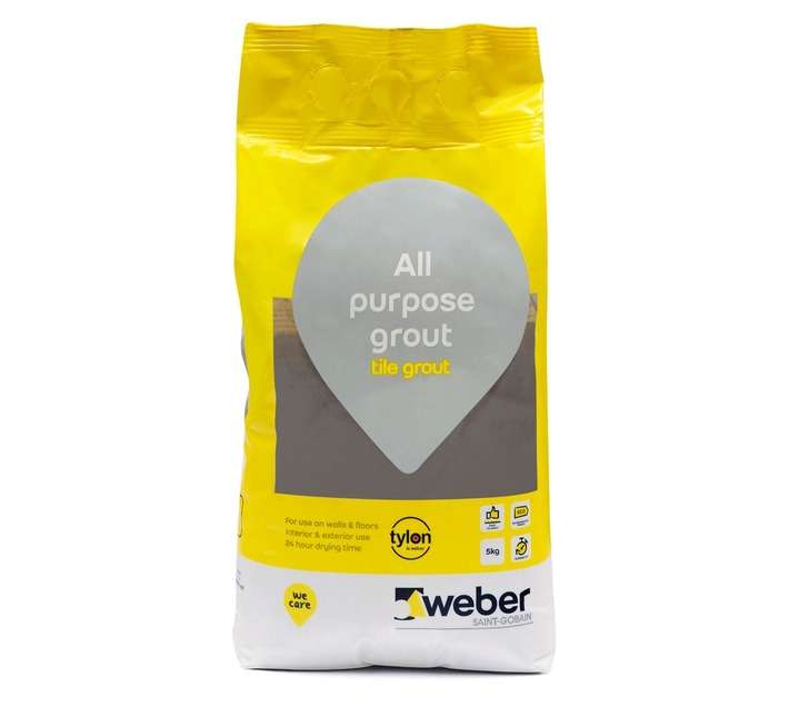 WEBER-TYLON WB33 Tile Grout - Dove Grey (2kg)