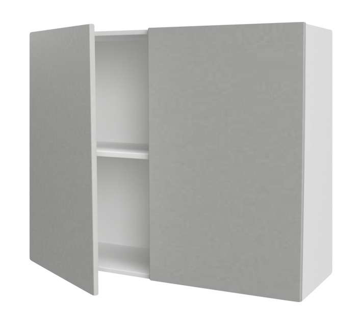 Home and Kitchen Wrapped Top Cabinet Unit - Stone Grey (900 x 300 x 720mm)